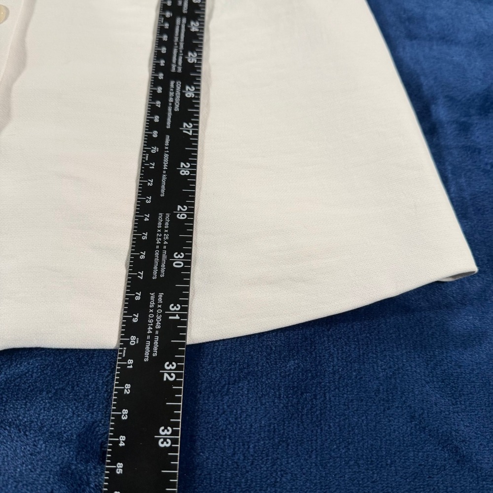 Abercrombie & Fitch Mini Dress Women Small P White Square Neck Button Front NWT - Picture 6 of 8